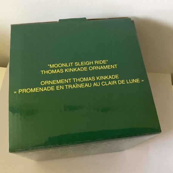 Thomas Kinkade Holiday Ornament "Moonlit Sleigh Ride" 2004 Painter of Light - Picture 4 of 8